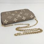 Louis Vuitton Pochette Felicie Tourterelle Chain Shoulder Bag Monogram Empreinte — view 6