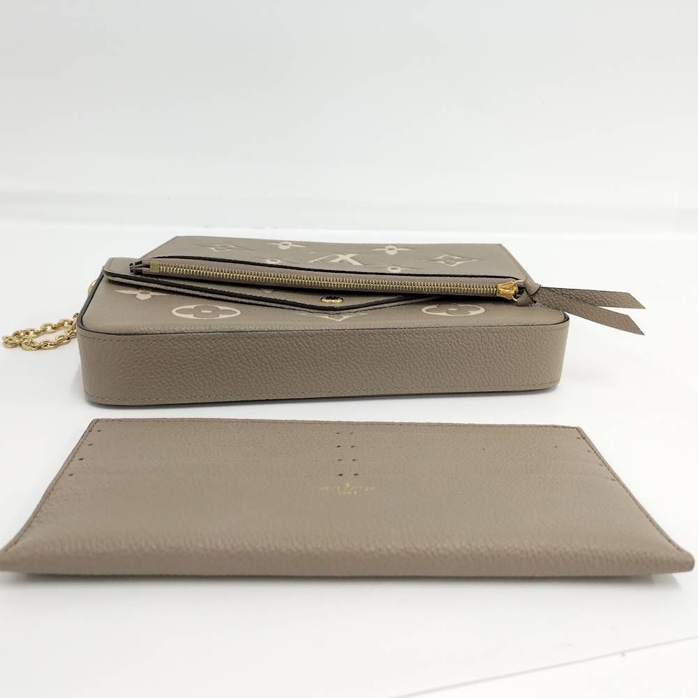 Louis Vuitton Pochette Felicie Tourterelle Chain Shoulder Bag Monogram Empreinte — view 4