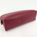 Louis Vuitton Pochette Cosmetic Pouch Epi Red — view 4