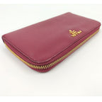 Prada Zip Around Wallet Saffiano Leather Pink — view 6