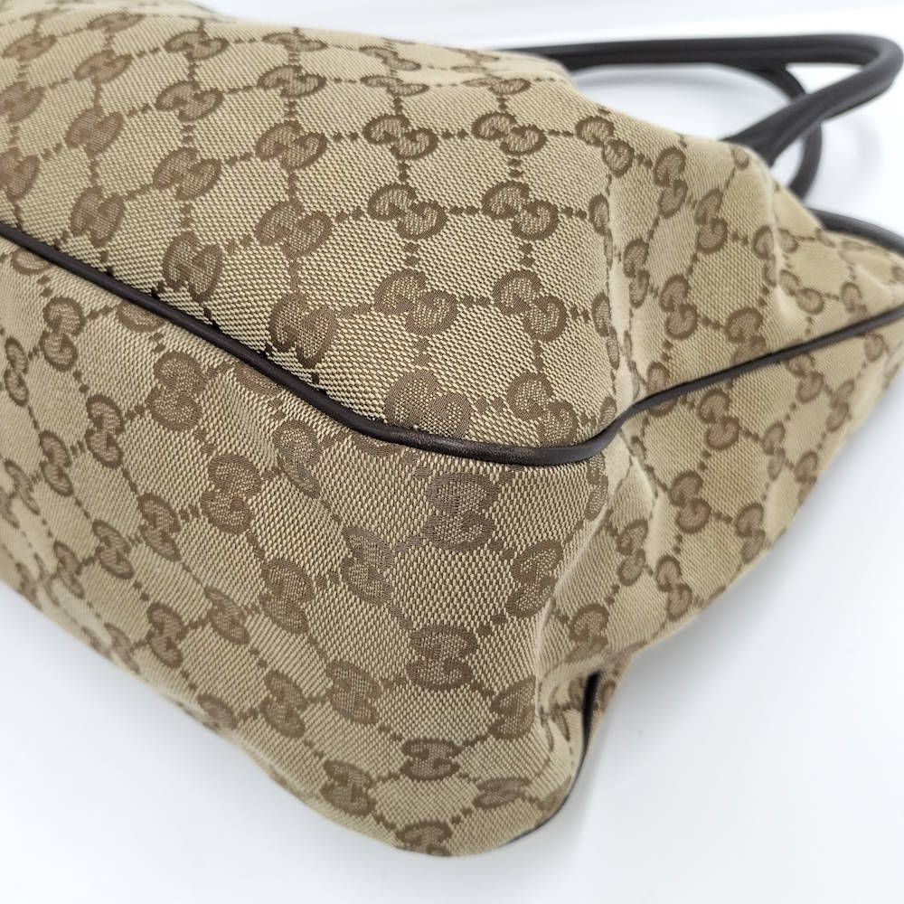 Gucci Ski Tote GG Canvas Leather Brown — view 3