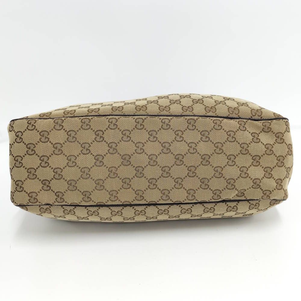 Gucci Ski Tote GG Canvas Leather Brown — view 6
