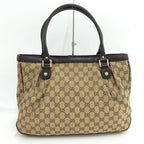 Gucci Ski Tote GG Canvas Leather Brown — view 2