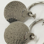 Chanel Earrings CC Logo Plated Blue — view 5