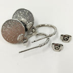 Chanel Earrings CC Logo Plated Blue — view 6