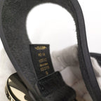 Gucci Holeless Belt Heart Buckle Leather Black — view 9