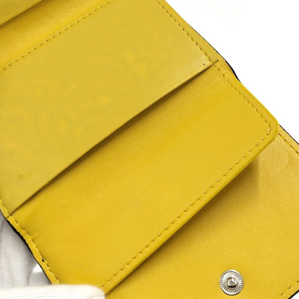 Celine Trifold Wallet Leather Black — view 8