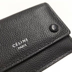 Celine Trifold Wallet Leather Black — view 6
