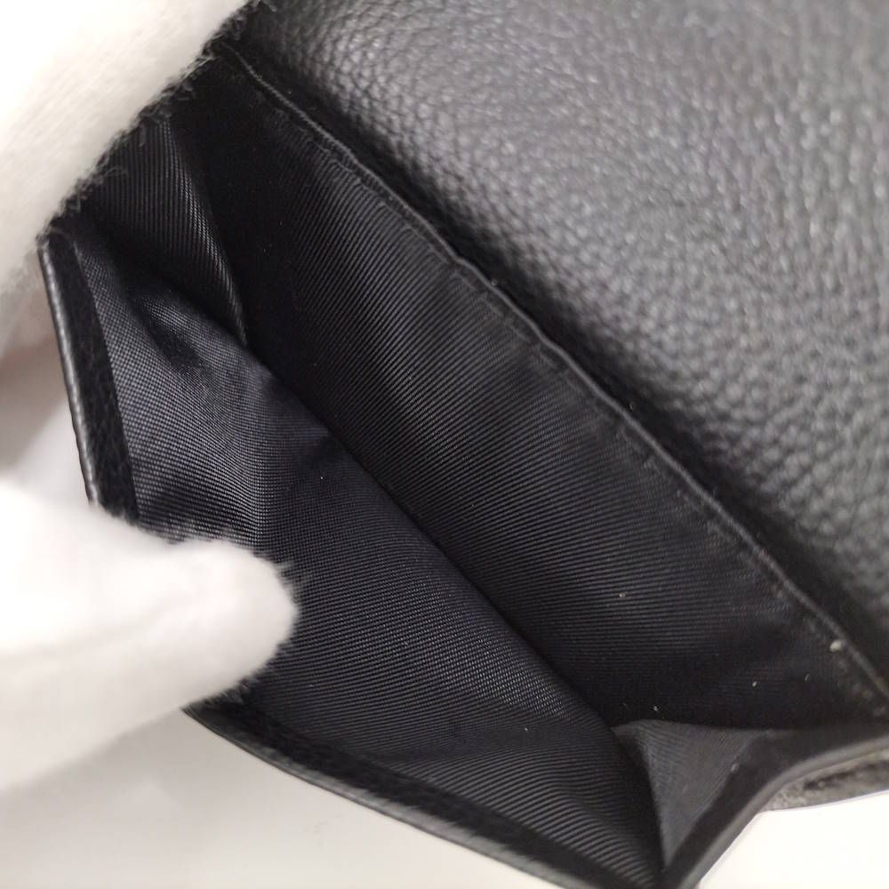 Celine Trifold Wallet Leather Black — view 9