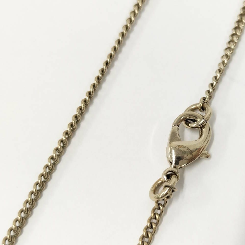 Chanel Pearl Necklace Rhinestone Plated Gold — view 4