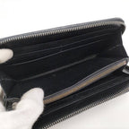 Bottega Veneta Zip Around Wallet Intrecciato Black — view 8