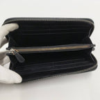 Bottega Veneta Zip Around Wallet Intrecciato Black — view 2