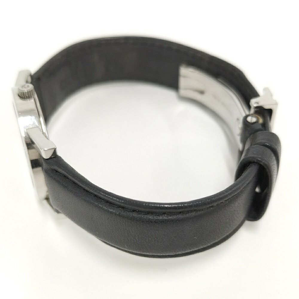 Gucci Watch SS Quartz Leather Black Dial — view 4
