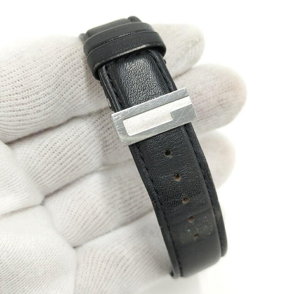 Gucci Watch SS Quartz Leather Black Dial — view 5