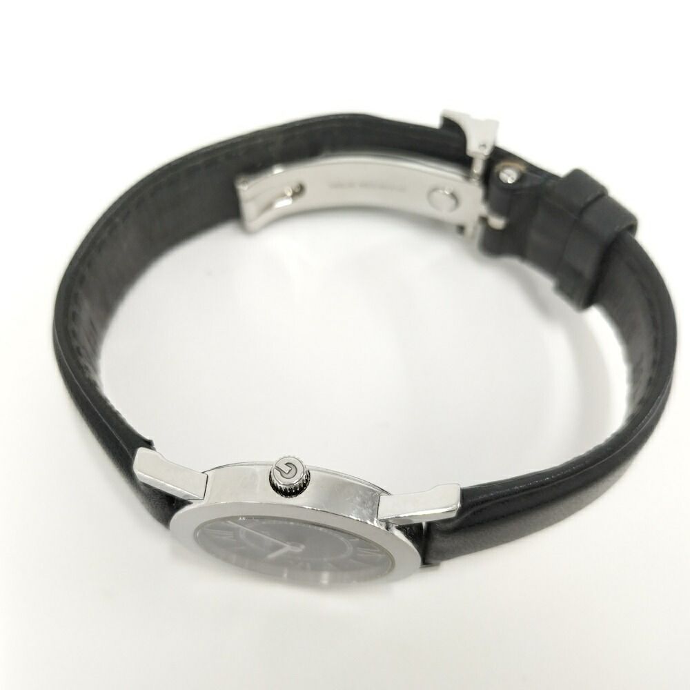 Gucci Watch SS Quartz Leather Black Dial — view 2