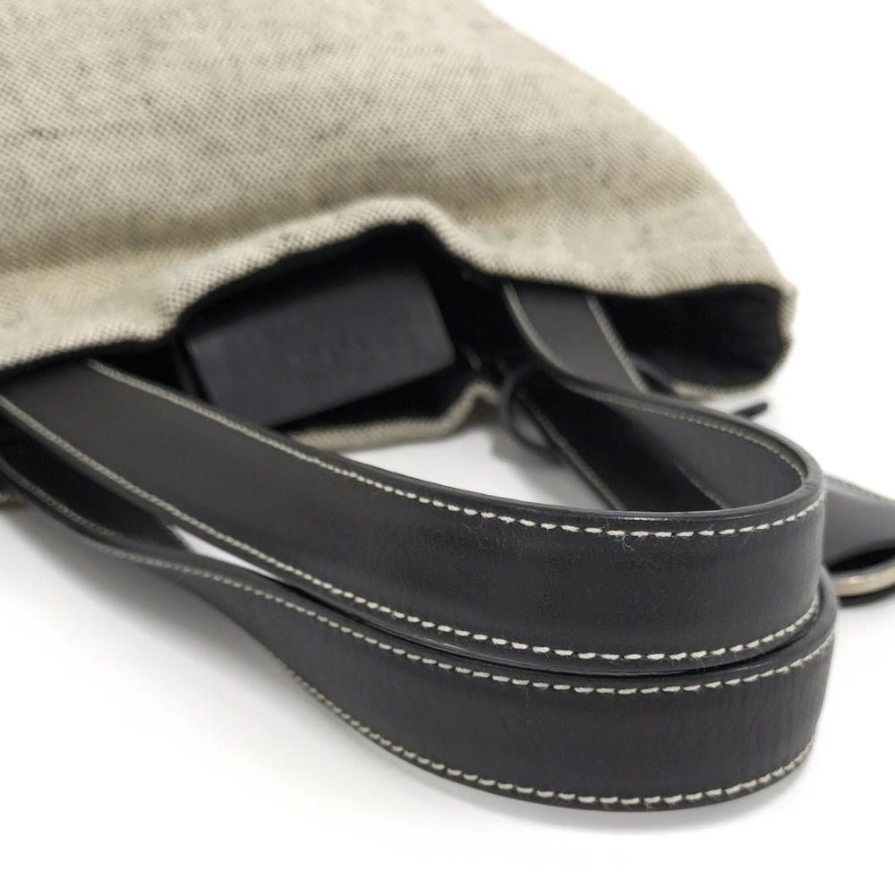 Prada Tote Sports Canvas Leather Gray — view 4