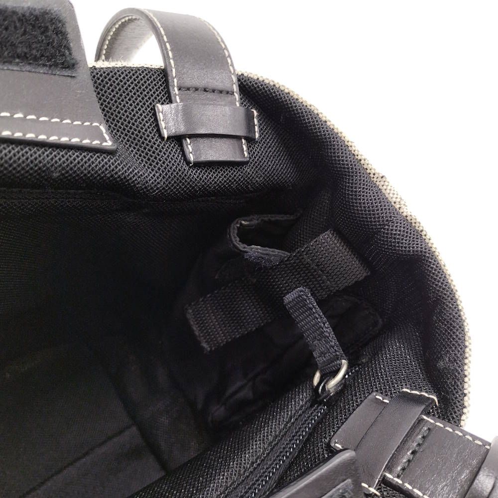 Prada Tote Sports Canvas Leather Gray — view 9