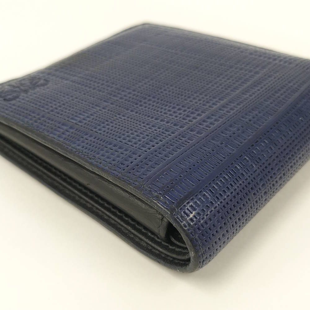 Loewe Bifold Wallet Leather Navy — view 5