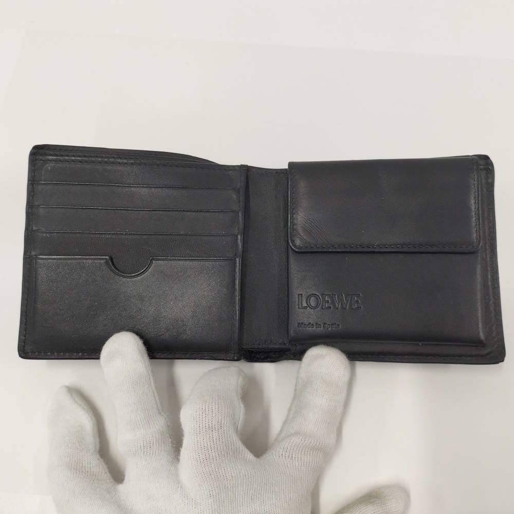 Loewe Bifold Wallet Leather Navy — view 2