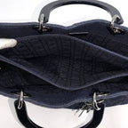 Dior Lady Handbag Denim Blue — view 9