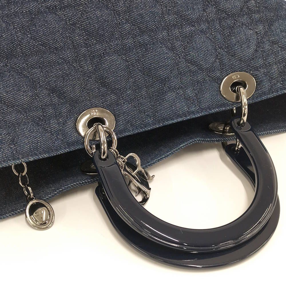 Dior Lady Handbag Denim Blue — view 5