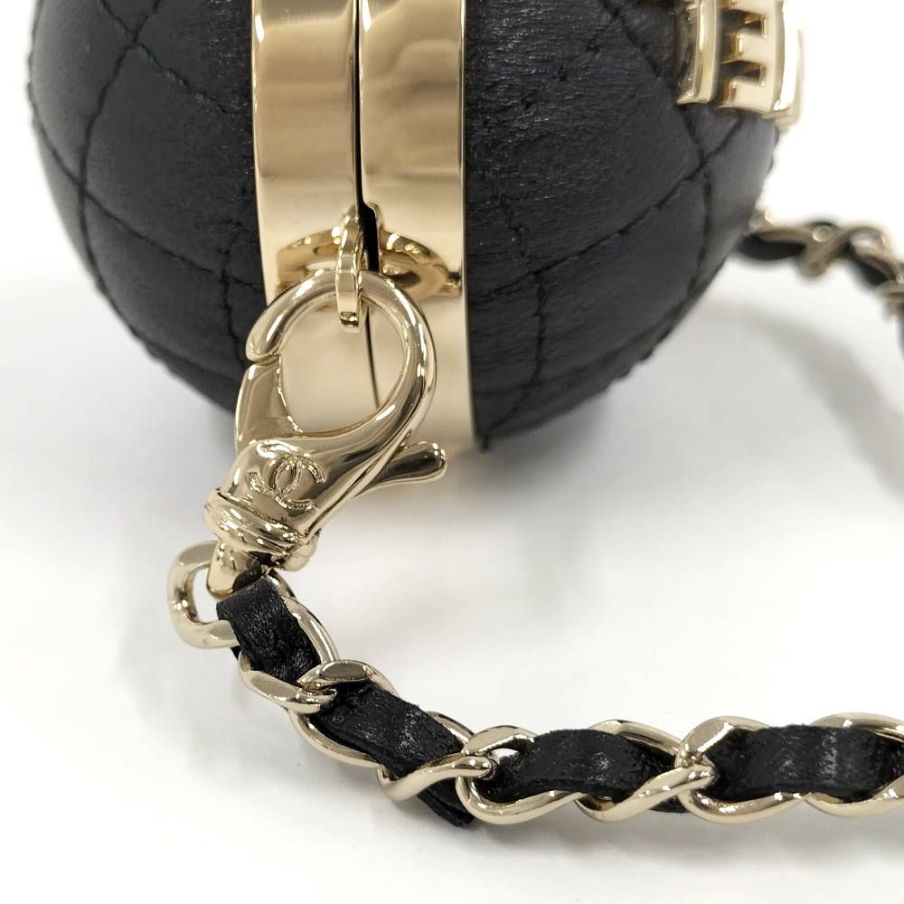 Chanel Mini Bag Charm Quilted Lambskin Leather Black — view 5