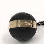 Chanel Mini Bag Charm Quilted Lambskin Leather Black — view 3