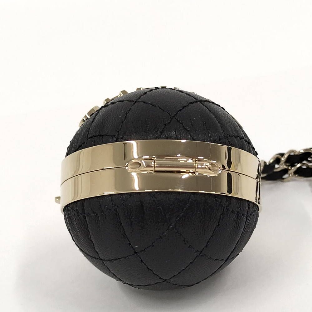 Chanel Mini Bag Charm Quilted Lambskin Leather Black — view 3