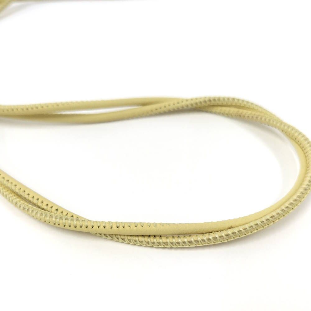 Hermes Equip Buffalo Horn Necklace Leather Plastic Multi Yellow — view 8