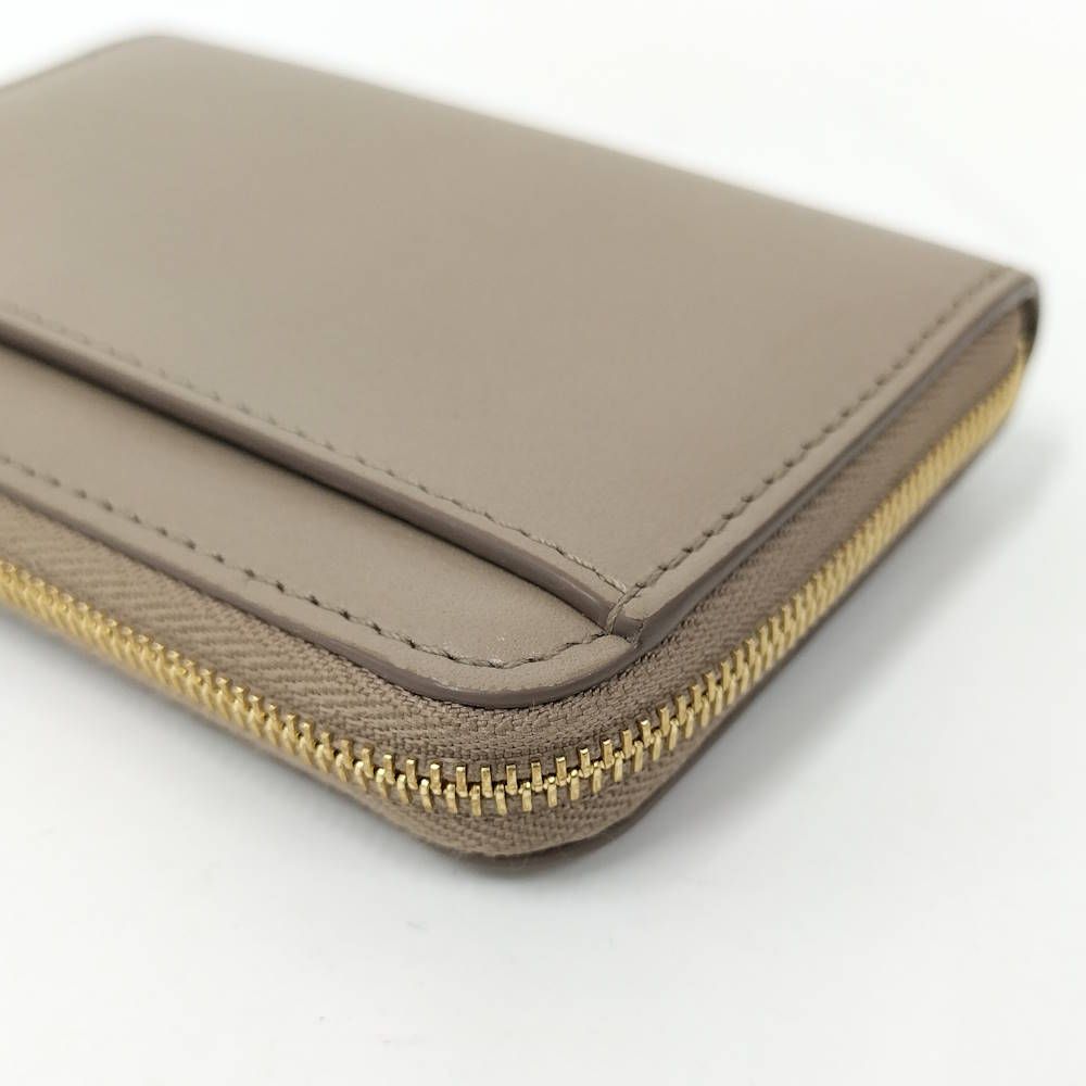 Loewe Zip Coin Bath Leather Beige Wallet — view 4