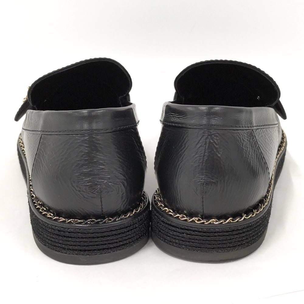 Chanel Loafers Leather Black List 37c — view 4