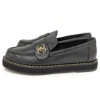 Chanel Loafers Leather Black List 37c — view 2