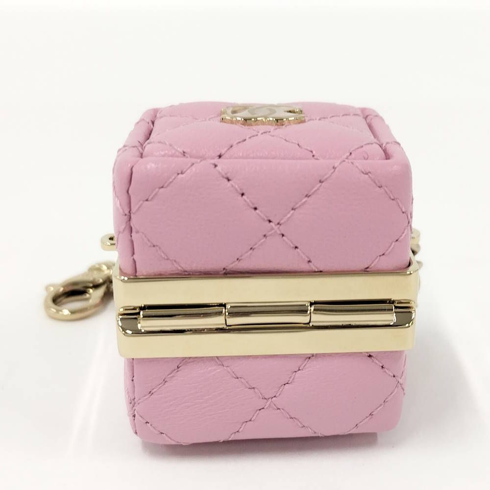 Chanel Mini Bag Charm Quilted Lambskin Pink — view 2