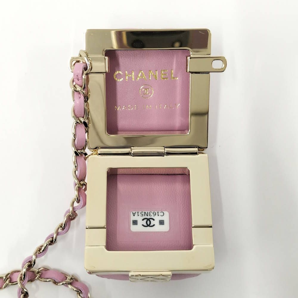 Chanel Mini Bag Charm Quilted Lambskin Pink — view 8