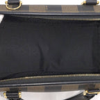 Fendi Pecan Mini Boston Bag Coating Khaki Black — view 7