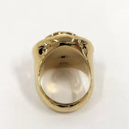 Chanel CC Logo Pearl Ring Gold Plated — view 2