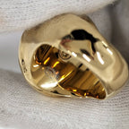 Chanel CC Logo Pearl Ring Gold Plated — view 7