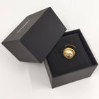 Chanel CC Logo Pearl Ring Gold Plated — view 9