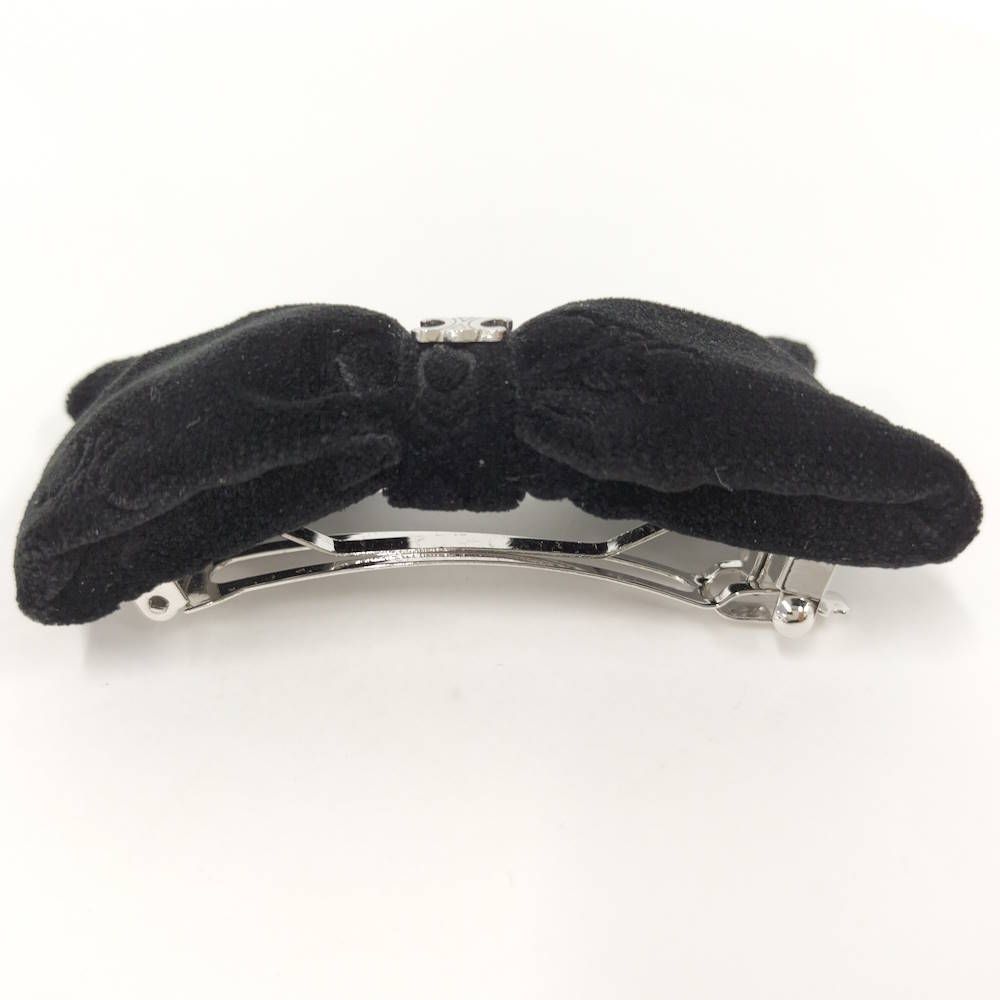 Celine Barrette Ribbon Velour Black Shoulder Bag — view 4