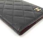 Chanel Passport Case Quilted CC Logo Caviar Leather Black — view 4