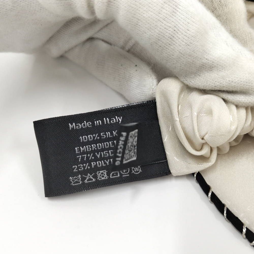 Chanel Scrunchie Ribbon CC Logo Hair Clip — view 5