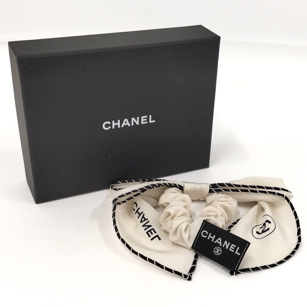Chanel Scrunchie Ribbon CC Logo Hair Clip — view 6