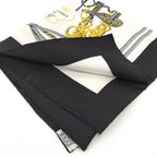 Hermes Carre 45 Scarf Brides de Gala Ceremonial Bridle Black White — view 3