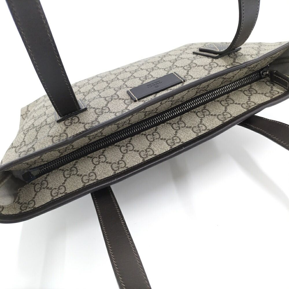 Gucci Shoulder Bag GG Supreme Leather Beige — view 7