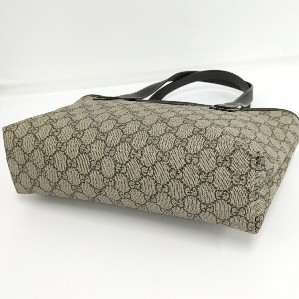 Gucci Shoulder Bag GG Supreme Leather Beige — view 4