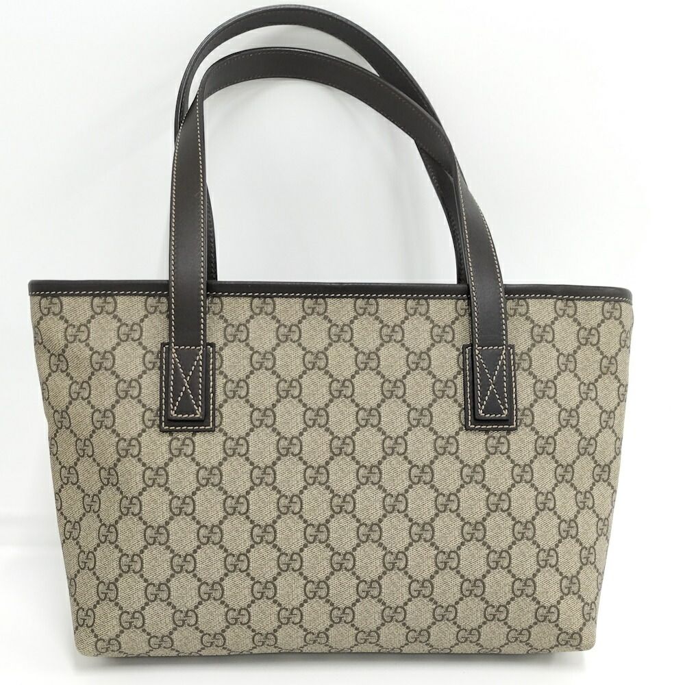 Gucci Shoulder Bag GG Supreme Leather Beige — view 2