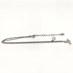 Dior Necklace Bird Rhinestone Silver Plated — view 3