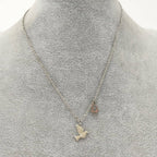 Dior Necklace Bird Rhinestone Silver Plated — view 7