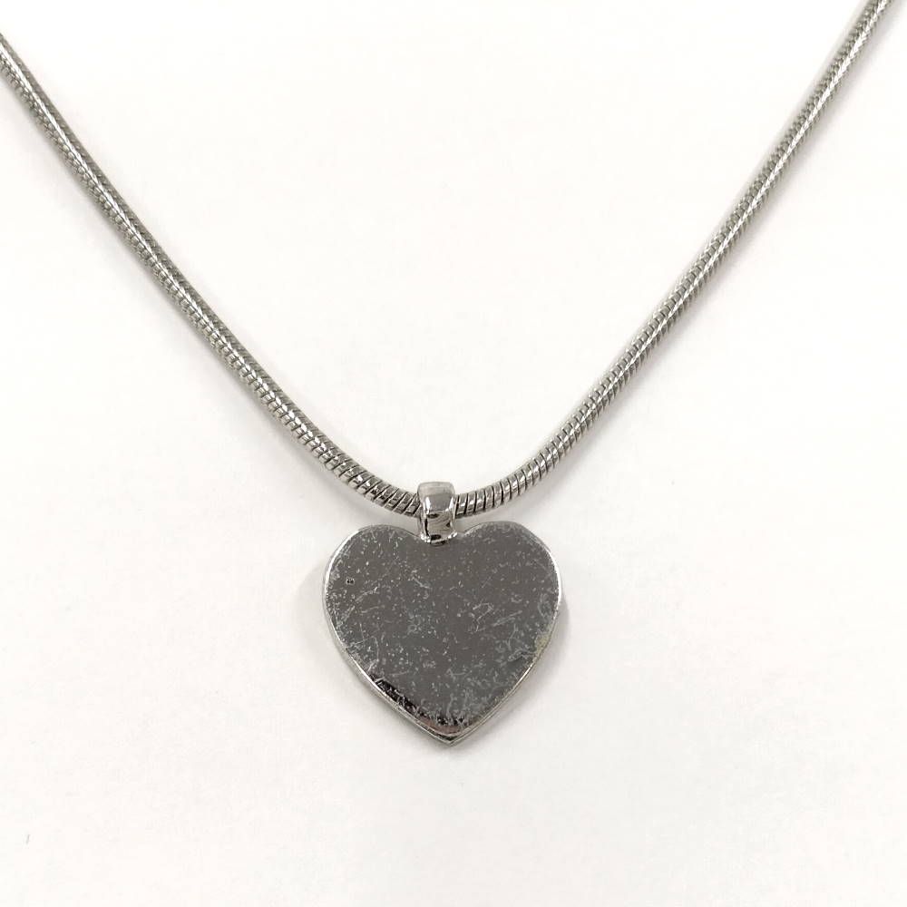 Dior Necklace Heart Silver Color Plated — view 2