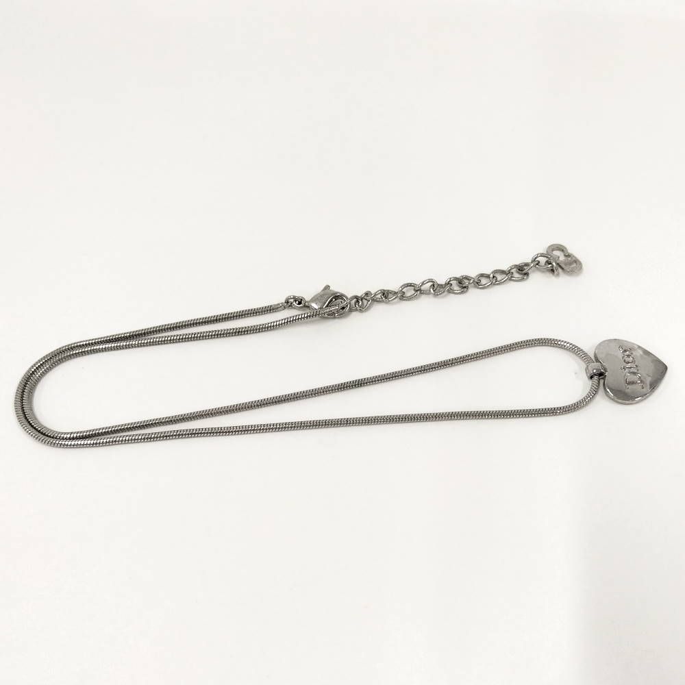 Dior Necklace Heart Silver Color Plated — view 3